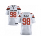 Men's Nike Cleveland Browns #98 Jamie Meder Elite White NFL Jersey