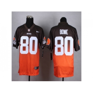 nike jerseys cleveland browns #80 bowe orange-brown[Elite drift fashion][second version]