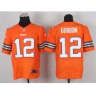 nike nfl jerseys cleveland browns #12 gordon orange[Elite][gordon]