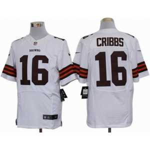 nike nfl jerseys cleveland browns #16 joshua cribbs white[Elite]