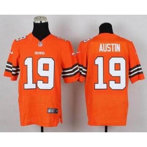 nike nfl jerseys cleveland browns #19 austin orange[Elite][austin]