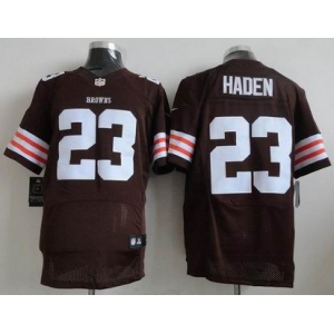 nike nfl jerseys cleveland browns #23 joe haden brown[Elite]