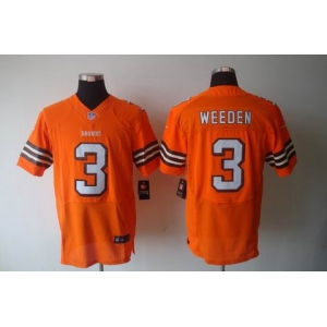 nike nfl jerseys cleveland browns #3 weeden orange[Elite]
