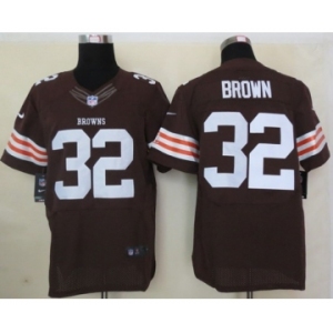 nike nfl jerseys cleveland browns #32 brown brown[Elite]