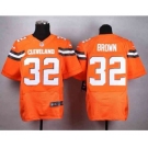 nike nfl jerseys cleveland browns #32 brown orange[Elite][new style]