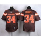 nike nfl jerseys cleveland browns #34 crowell brown[Elite][new style]