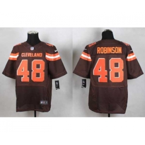 nike nfl jerseys cleveland browns #48 robinson brown[Elite][new style]