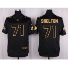 nike nfl jerseys cleveland browns #71 shelton black gold collection[Elite]