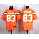 nike nfl jerseys cleveland browns #83 hartline orange[Elite][new style]