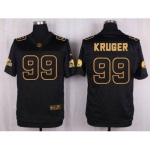 nike nfl jerseys cleveland browns #99 kruger black gold collection[Elite][kruger]