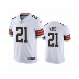Cleveland Browns #21 Denzel Ward White 2020 Vapor Limited Jersey