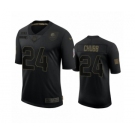Cleveland Browns #24 Nick Chubb Black 2020 Salute to Service Limited Jersey