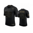 Cleveland Browns #29 Sheldrick Redwine Black 2020 Salute to Service Limited Jersey