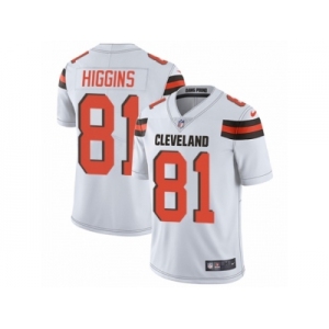 Men Nike Cleveland Browns #81 Rashard Higgins White Vapor Untouchable Limited Player NFL Jersey