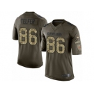 Men Nike Cleveland Browns #86 Randall Telfer Limited Green Salute to Service NFL Jersey