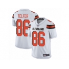 Men Nike Cleveland Browns #86 Randall Telfer White Vapor Untouchable Limited Player NFL Jersey