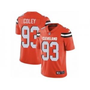 Men Nike Cleveland Browns #93 Trevon Coley Orange Alternate Vapor Untouchable Limited Player NFL Jersey