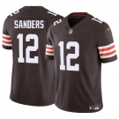 Men's Cleveland Browns #12 Shedeur Sanders Brown 2025 F.U.S.E. Vapor Limited Football Stitched Jersey