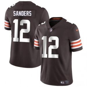 Men's Cleveland Browns #12 Shedeur Sanders Brown 2025 Vapor Limited Football Stitched Jersey