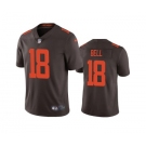 Men's Cleveland Browns #18 David Bell Brown Vapor Untouchable Limited Stitched Jersey