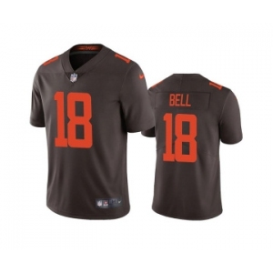 Mens Cleveland Browns #18 David Bell Brown Vapor Untouchable Limited Stitched Jersey