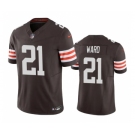 Men's Cleveland Browns #21 Denzel Ward Brown 2023 F.U.S.E. Vapor Untouchable Limited Stitched Jersey