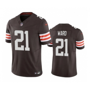 Men's Cleveland Browns #21 Denzel Ward Brown 2023 F.U.S.E. Vapor Untouchable Limited Stitched Jersey