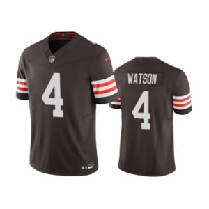 Men's Cleveland Browns #4 Deshaun Watson Brown 2023 F.U.S.E. Vapor Untouchable Limited Stitched Jersey