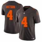 Men's Cleveland Browns #4 Deshaun Watson Brown 2025 F.U.S.E. Alpha Dawg Limited Football Stitched Jersey