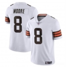 Men's Cleveland Browns #8 Elijah Moore White Vapor Limited Football Stitched Jersey