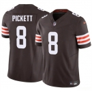 Men's Cleveland Browns #8 Kenny Pickett Brown 2025 F.U.S.E. Vapor Limited Football Stitched Jersey