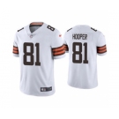 Men's Cleveland Browns #81 Austin Hooper 2021 White Vapor Untouchable Limited Stitched Football Jersey