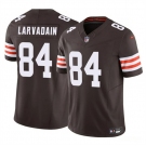 Men's Cleveland Browns #84 Gage Larvadain Brown 2025 F.U.S.E. Vapor Limited Football Stitched Jersey
