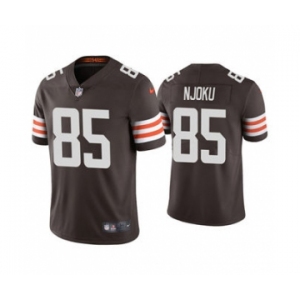 Men's Cleveland Browns #85 David Njoku 2021 Brown Vapor Untouchable Limited Stitched Football Jersey
