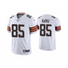 Men's Cleveland Browns #85 David Njoku 2021 White Vapor Untouchable Limited Stitched Football Jersey
