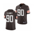 Men's Cleveland Browns #90 Jadeveon Clowney Brown Vapor Untouchable Limited Stitched Football Jersey