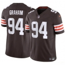 Men's Cleveland Browns #94 Mason Graham 2025 Draft F.U.S.E. Vapor Limited Football Stitched Jersey