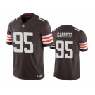Men's Cleveland Browns #95 Myles Garrett Brown 2023 F.U.S.E. Vapor Untouchable Limited Stitched Jersey
