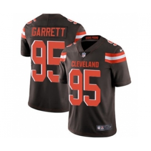 Men's Cleveland Browns #95 Myles Garrett Brown Vapor Untouchable Limited Stitched Football Jersey