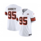 Men's Cleveland Browns #95 Myles Garrett White 2023 F.U.S.E. 1946 Collection Vapor Untouchable Limited Football Stitched Jersey