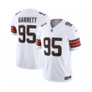 Men's Cleveland Browns #95 Myles Garrett White 2023 F.U.S.E. Vapor Untouchable Limited Football Stitched Jersey