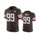 Men's Cleveland Browns #99 Za'Darius Smith Brown 2023 F.U.S.E. With Jim Brown Memorial Patch Vapor Untouchable Limited Football Stitched Jersey