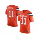Men's Nike Cleveland Browns #11 Terrelle Pryor Limited Orange Alternate NFL Jersey
