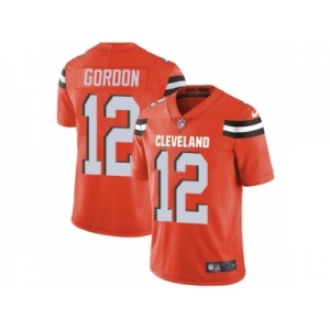 Men's Nike Cleveland Browns #12 Josh Gordon Vapor Untouchable Limited Orange Alternate NFL Jersey