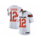 Men's Nike Cleveland Browns #12 Josh Gordon Vapor Untouchable Limited White NFL Jersey