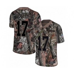 Men's Nike Cleveland Browns #17 Greg Joseph Limited Camo Rush Realtree NFL Jersey