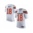 Men's Nike Cleveland Browns #18 Kenny Britt Limited White NFL Jersey