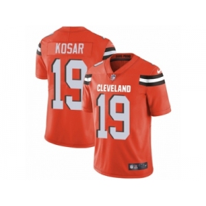Men's Nike Cleveland Browns #19 Bernie Kosar Vapor Untouchable Limited Orange Alternate NFL Jersey