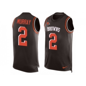 Men's Nike Cleveland Browns #2 Patrick Murray Limited Brown Player Name & Number Tank Top NFL Jersey