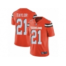 Men's Nike Cleveland Browns #21 Jamar Taylor Vapor Untouchable Limited Orange Alternate NFL Jersey